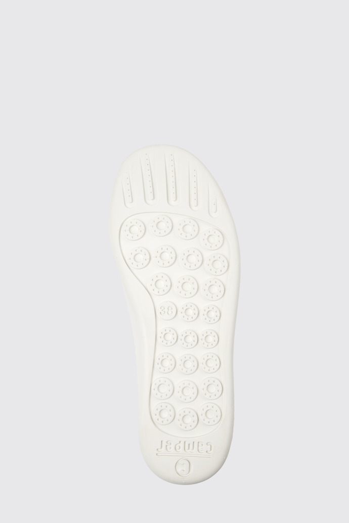 The sole of Peu Touring White Recycled PET Women's Sneakers.