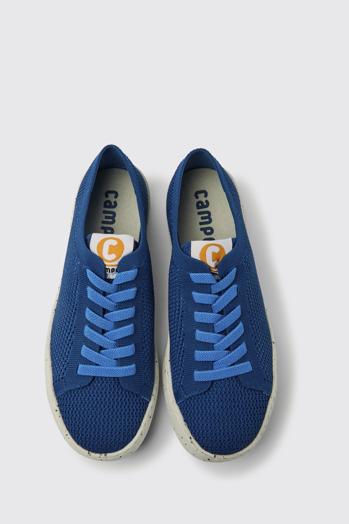 Peu Touring Baskets en PET recyclé bleu pour femme