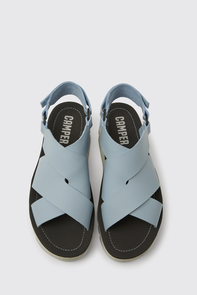 Oruga Up Sandalias de piel en color azul para mujer