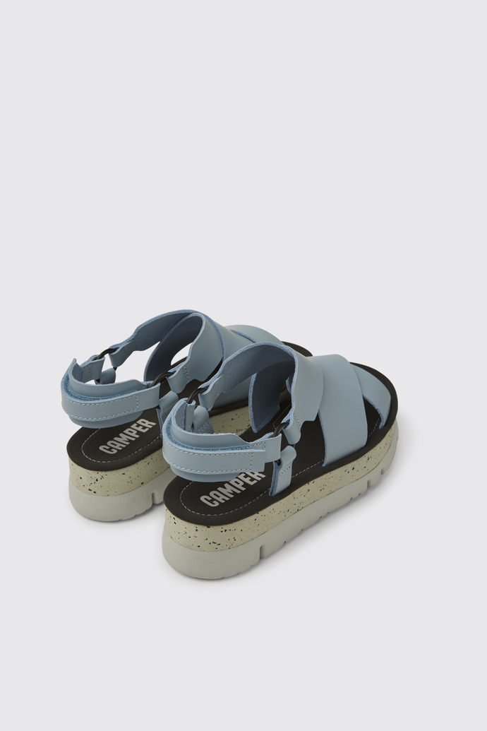 Oruga Up Sandalias de piel en color azul para mujer