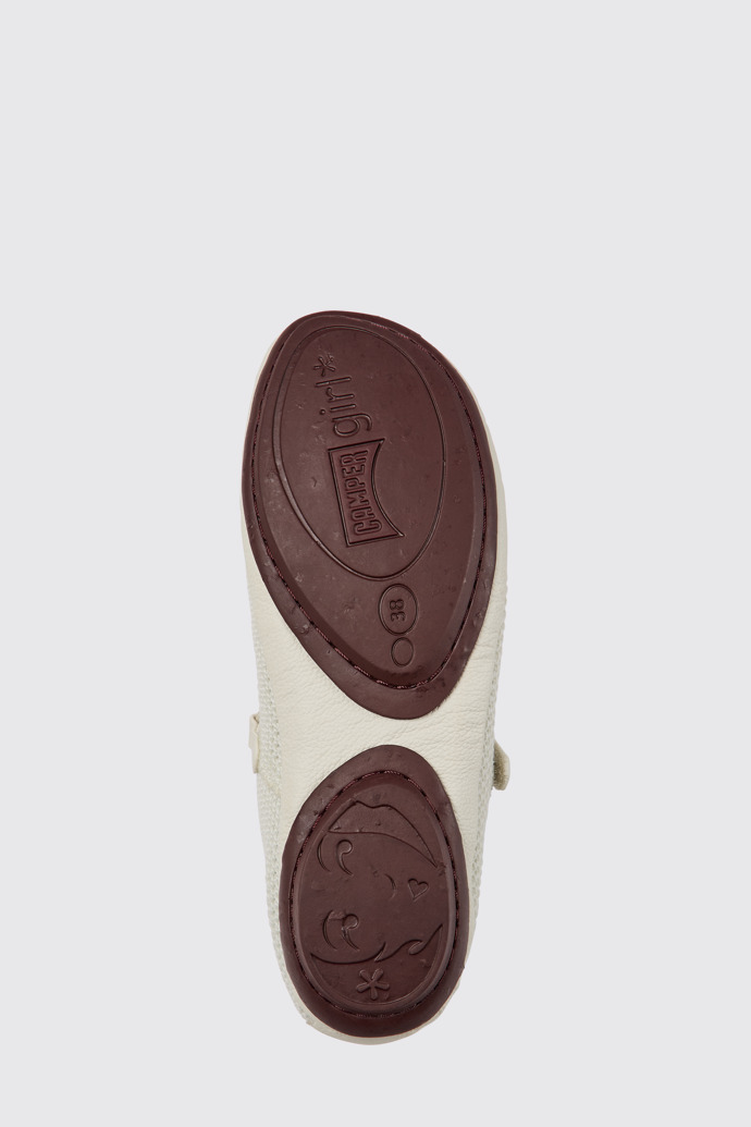 The sole of Right White TENCEL® Lyocell and leather shoes for women