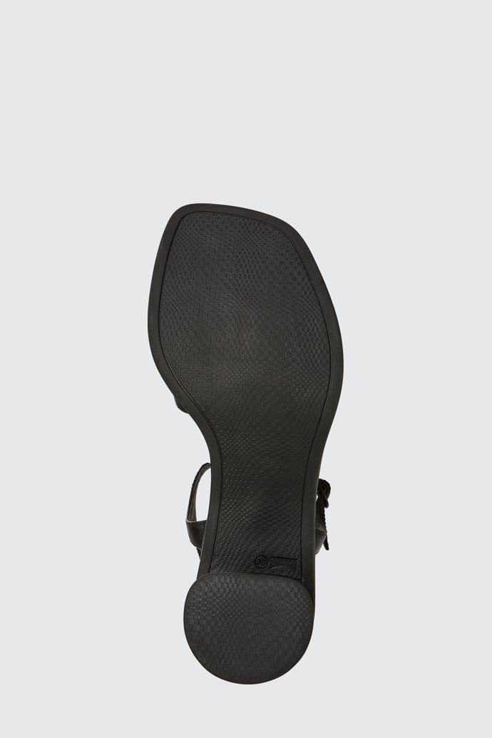 Meda Sandales en cuir noir pour femme