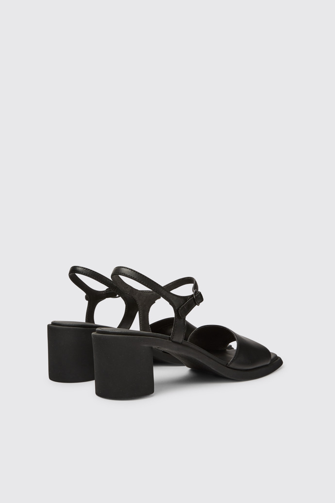 Meda Sandales en cuir noir pour femme