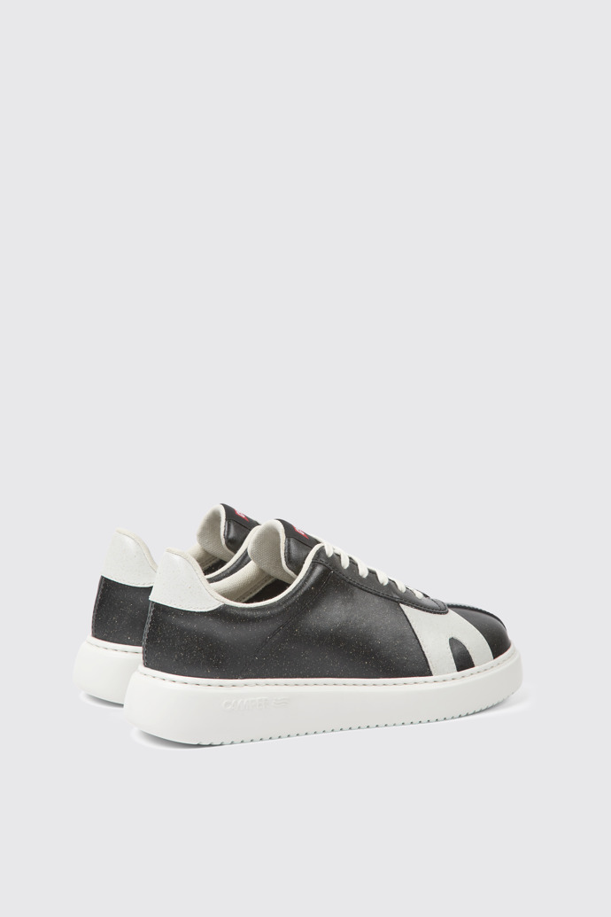 Back view of Runner K21 MIRUM® Black and white sneakers for women