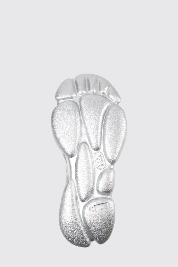 The sole of Karst Silver Leather Women's Shoes.