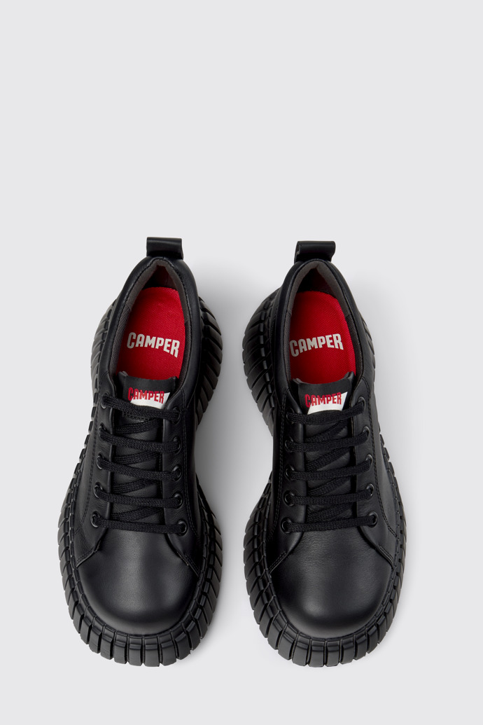 Pix BCN Chaussures en cuir noir pour femme.