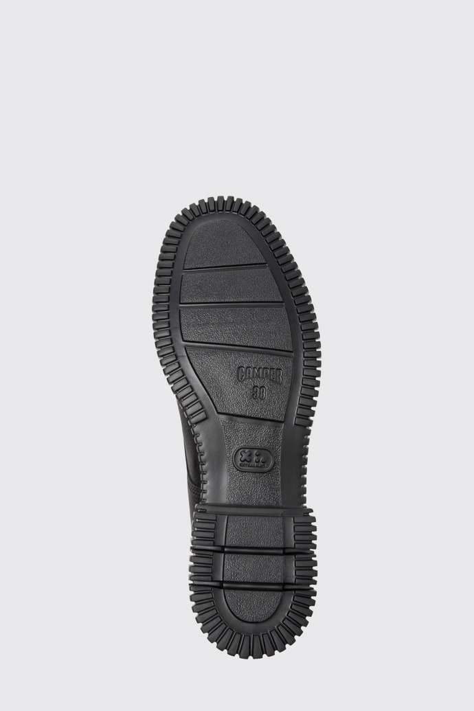 Pix Zapatos de piel negra para mujer.