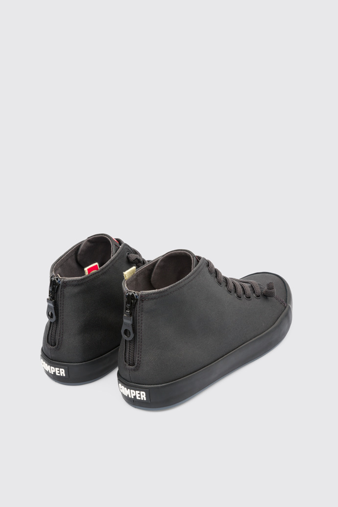 Back view of Andratx Black Sneakers for Men