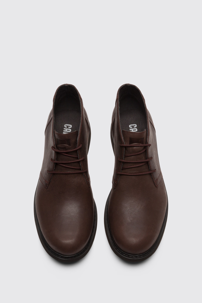 Overhead view of Neuman Brown Formal Shoes for Men