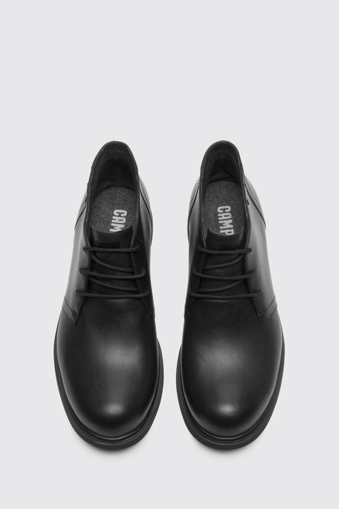 Overhead view of Neuman Black Formal Shoes for Men