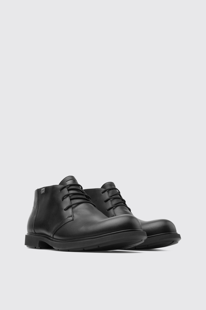 Front view of Neuman Black Formal Shoes for Men