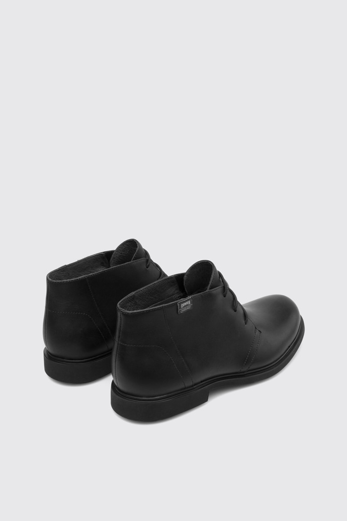 Back view of Neuman Black Formal Shoes for Men