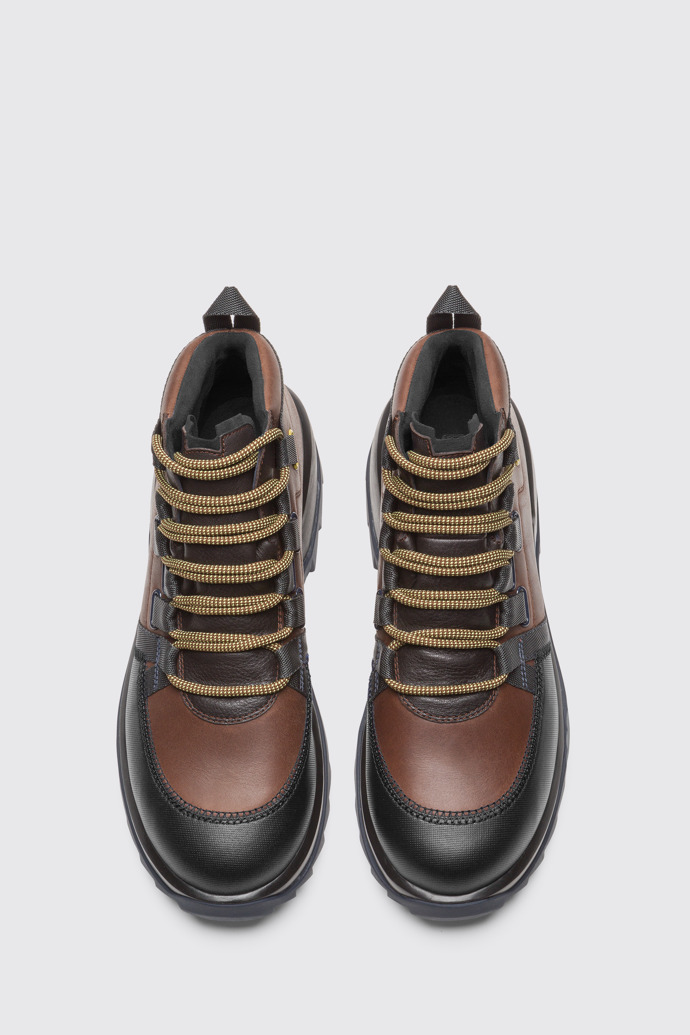 Overhead view of Helix Brown Sneakers for Men