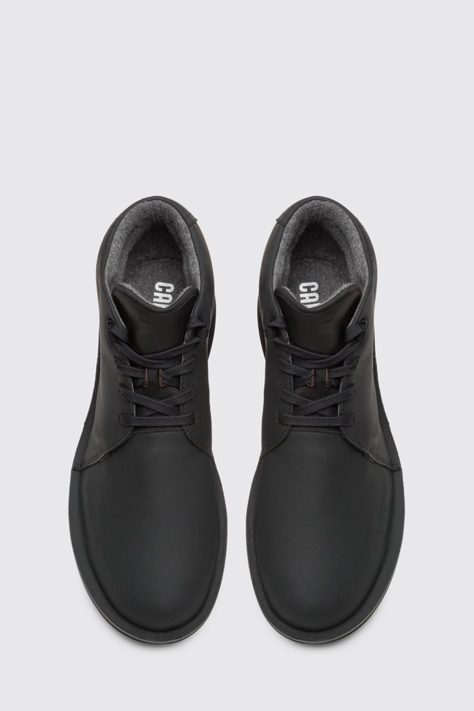 Overhead view of Rolling Black Casual Shoes for Men