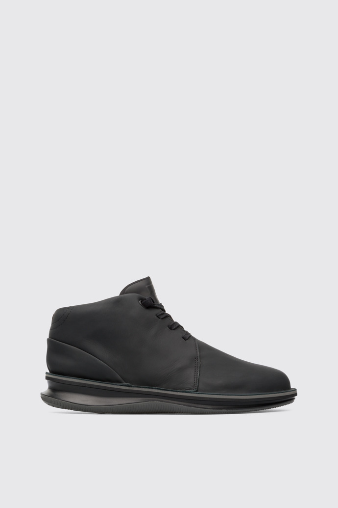 Side view of Rolling Black Casual Shoes for Men