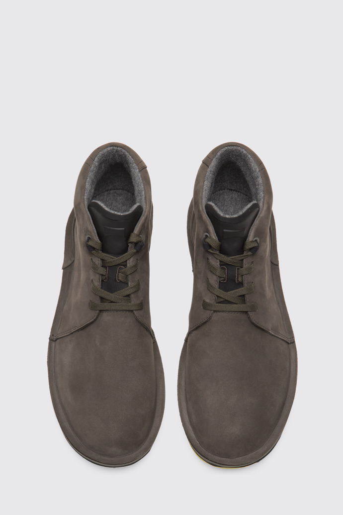 Overhead view of Rolling Brown Gray Sneakers for Men