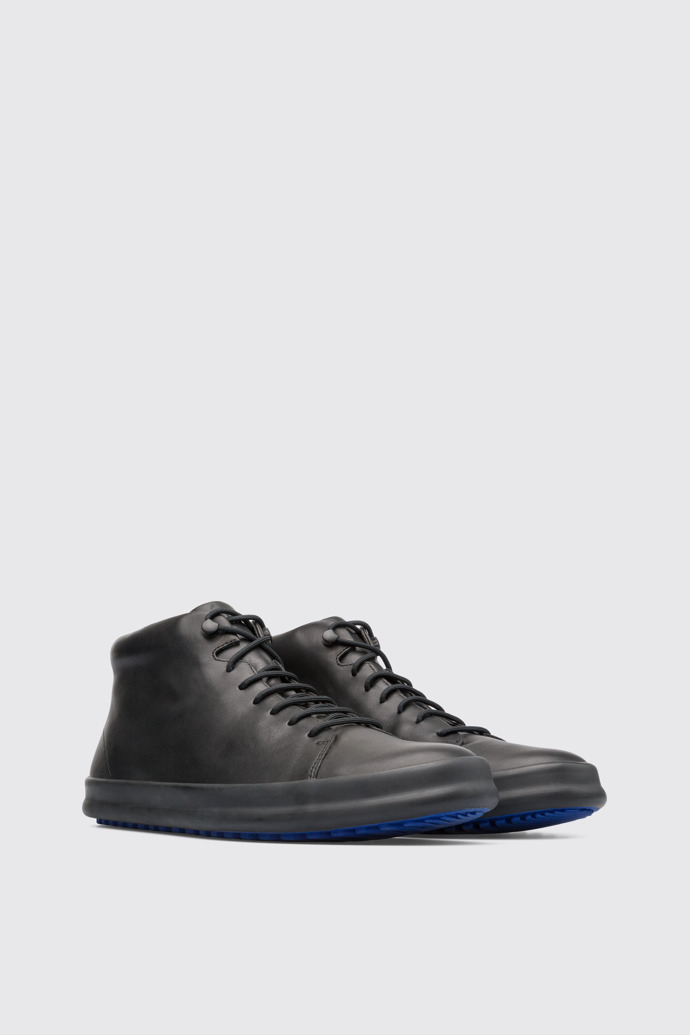 Front view of Chasis Black Sneakers for Men