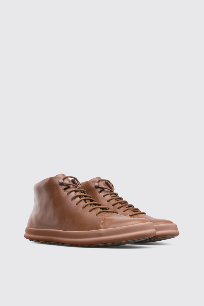 Front view of Chasis Brown Sneakers for Men