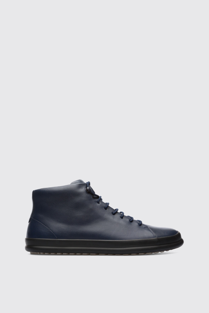 Side view of Chasis Casual blue ankle boot for men