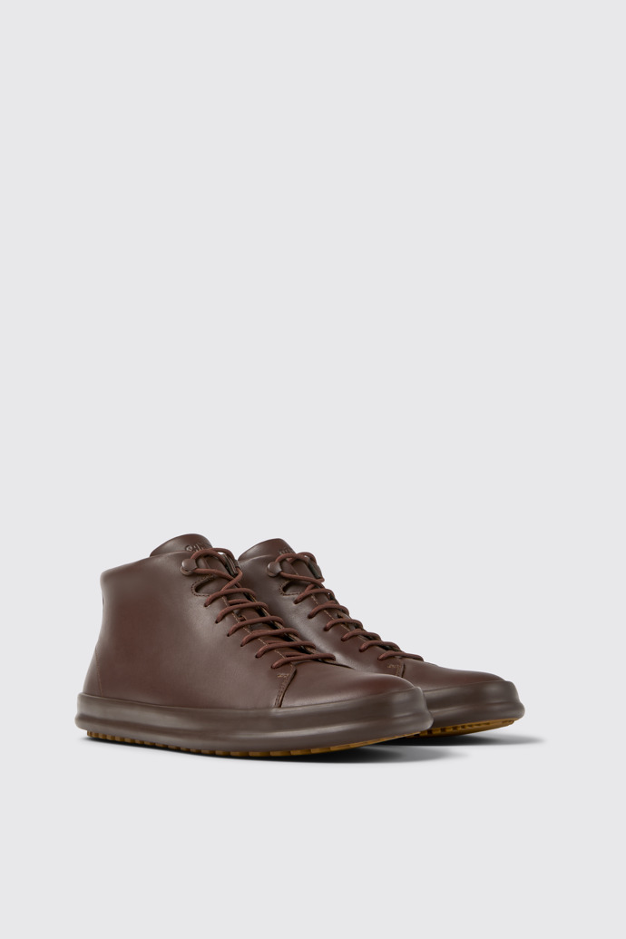 Front view of Chasis Brown ankle boot for men