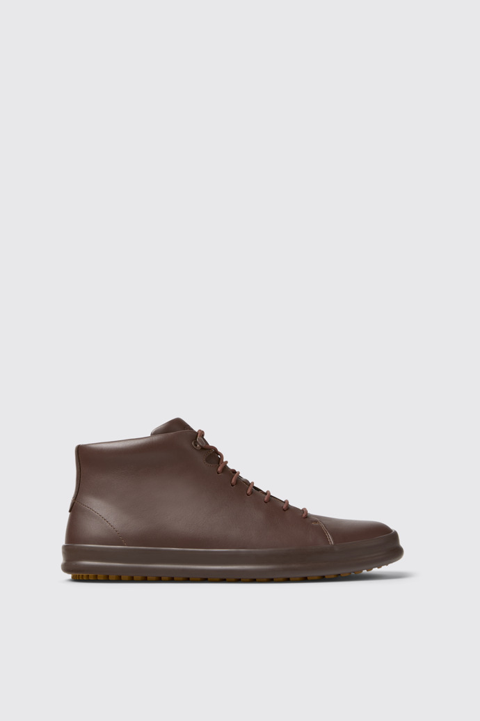 Side view of Chasis Brown ankle boot for men