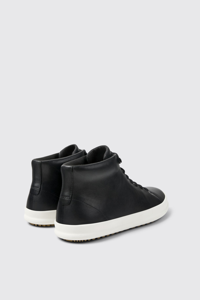 Back view of Chasis Black ankle boot for men