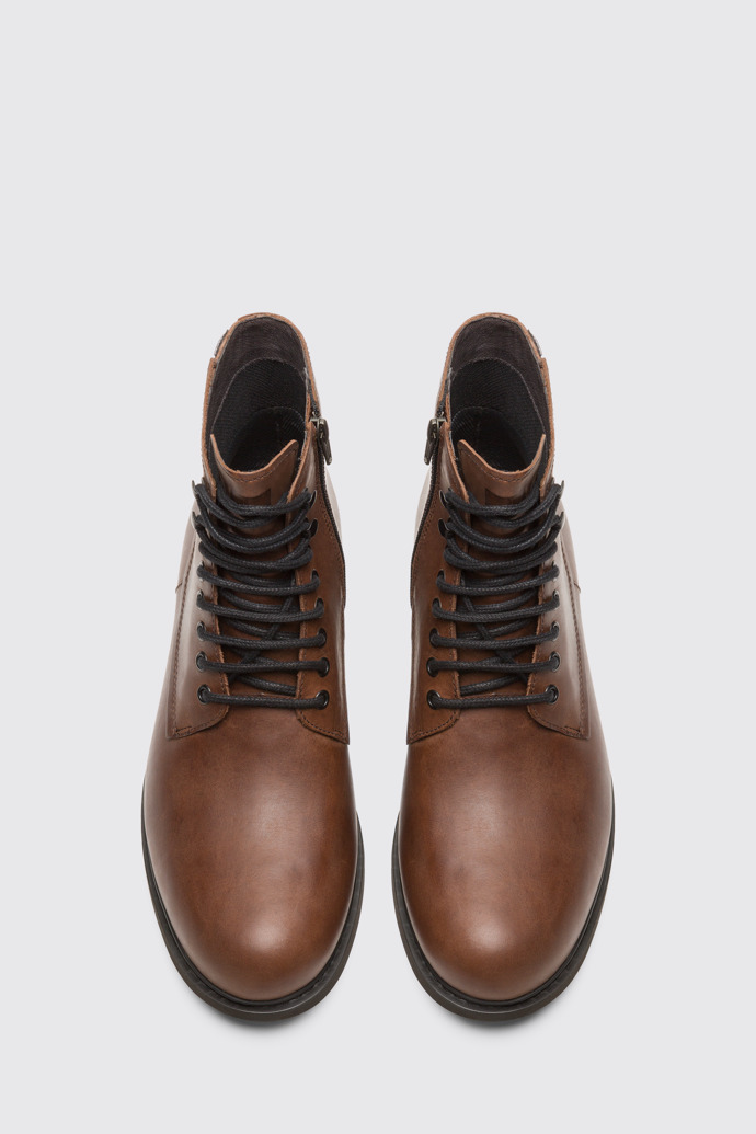 Overhead view of Neuman Brown Formal Shoes for Men