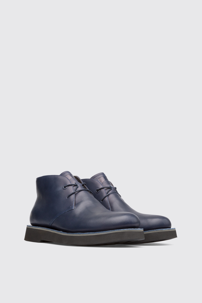 Front view of Tyre Blue Formal Shoes for Men