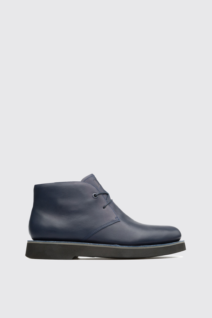 Side view of Tyre Blue Formal Shoes for Men