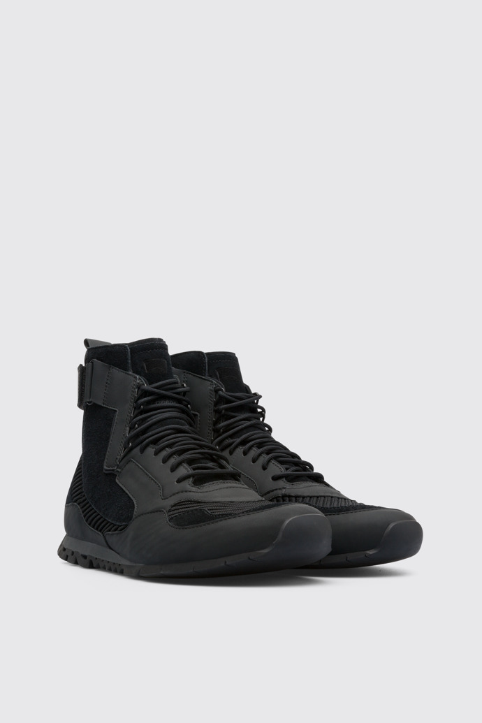 Front view of Nothing Black Sneakers for Men
