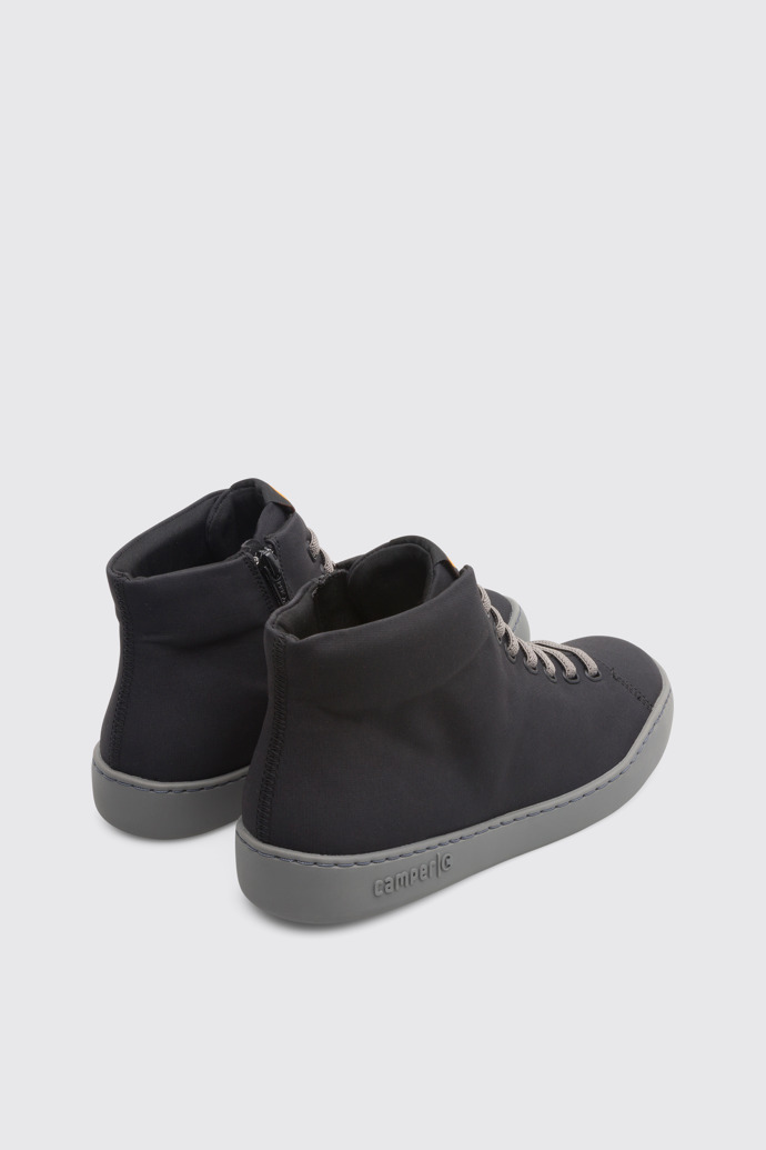 Back view of Peu Touring Black Sneakers for Men