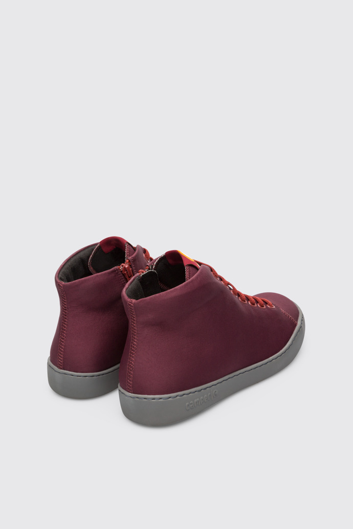 Back view of Peu Touring Burgundy ankle boot for men