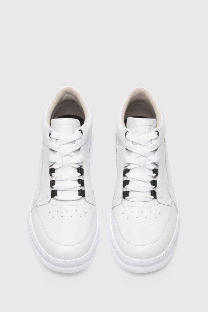 Overhead view of Runner White Sneakers for Men