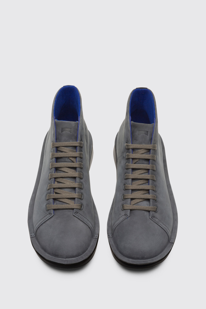 Overhead view of Formiga Grey Ankle Boots for Men