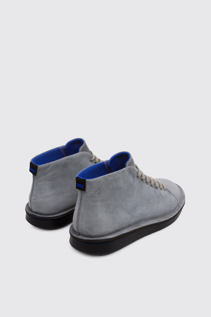 Back view of Formiga Grey Ankle Boots for Men