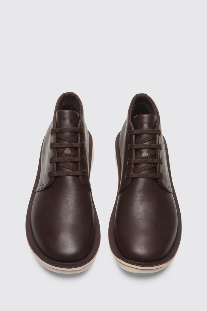 Overhead view of Formiga Brown Ankle Boots for Men