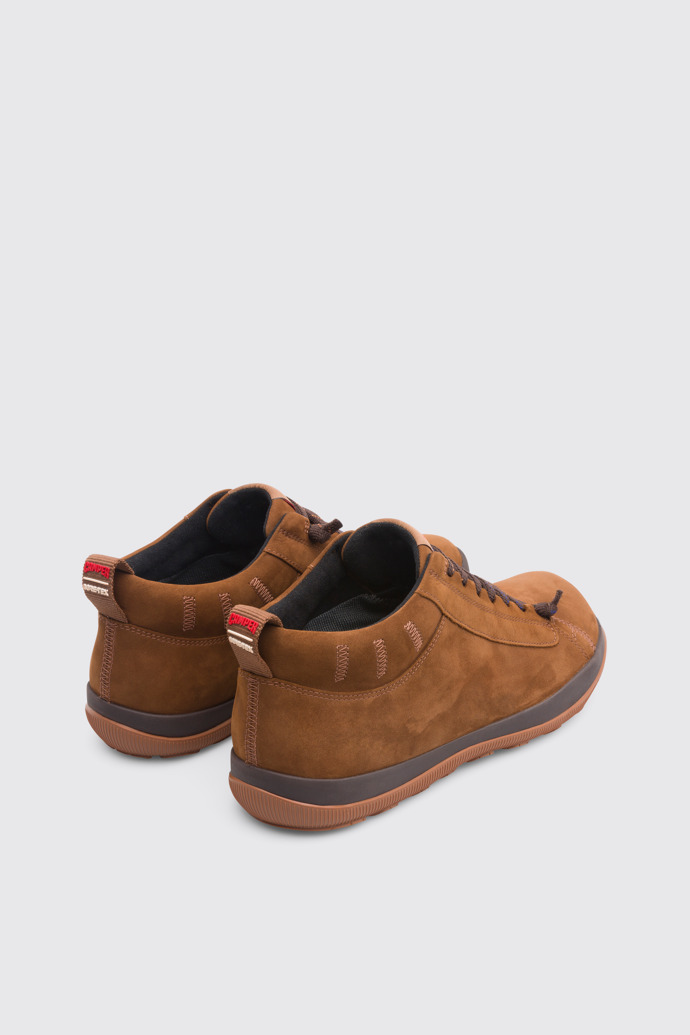 Back view of Peu Pista Brown Casual Shoes for Men