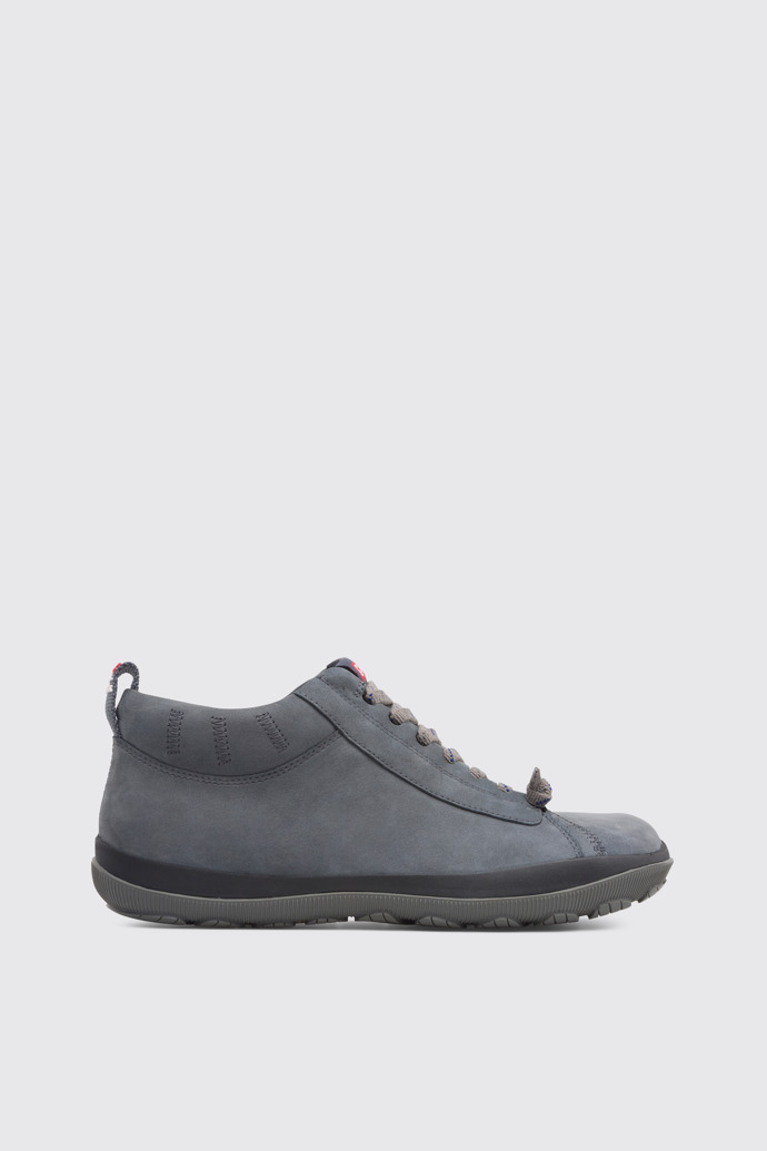 Side view of Peu Pista Grey Ankle Boots for Men