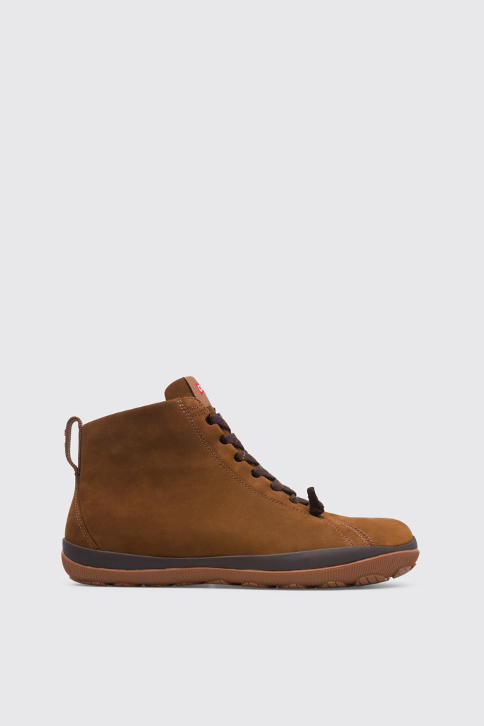 Side view of Peu Pista Brown Ankle Boots for Men