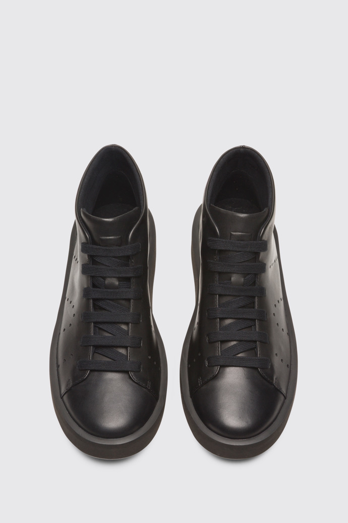 Overhead view of Courb Black Sneakers for Men