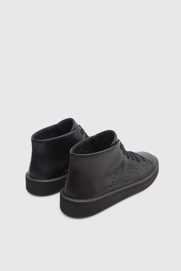 Back view of Courb Black Sneakers for Men