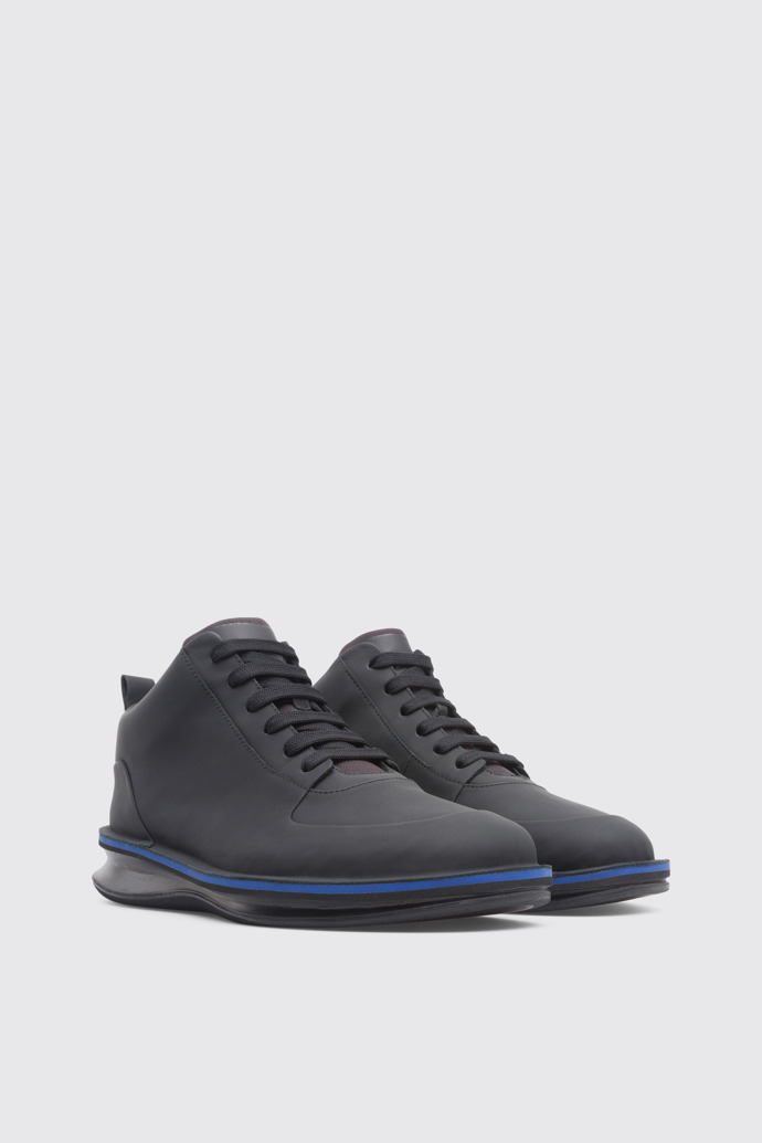 Front view of Rolling Black Sneakers for Men