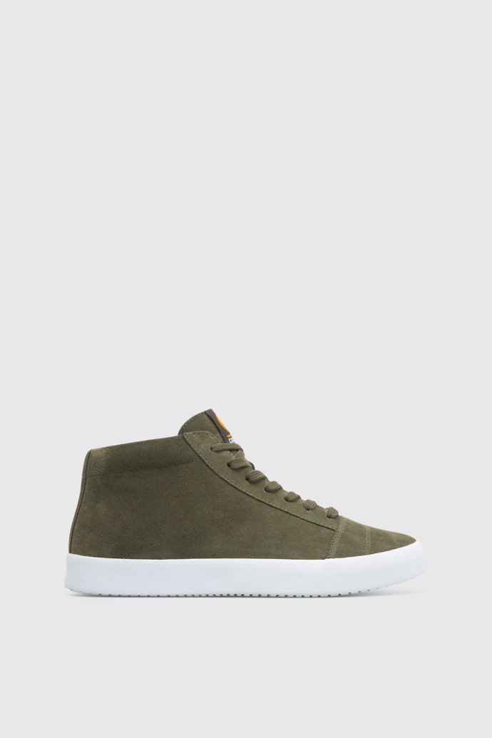 Side view of Imar Green Sneakers for Men