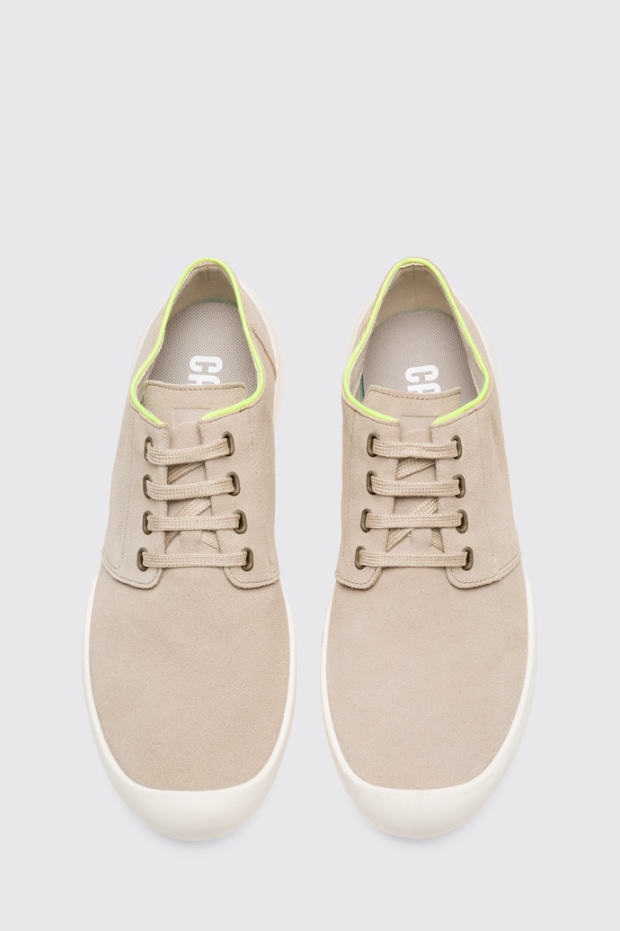 Overhead view of Sako Beige Casual Shoes for Men