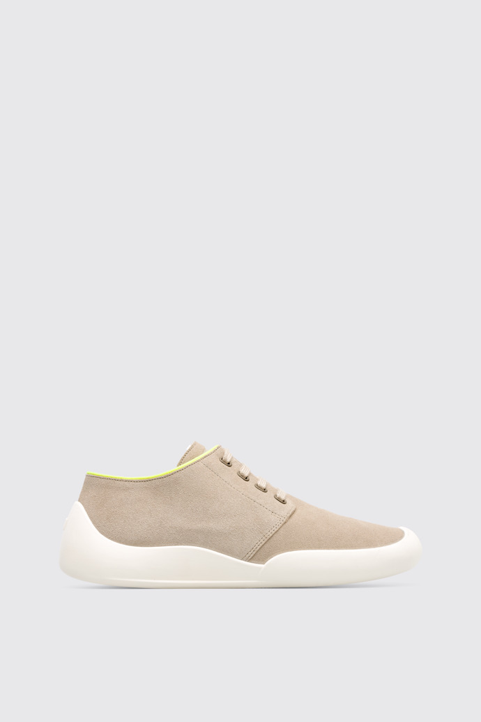 Side view of Sako Beige Casual Shoes for Men