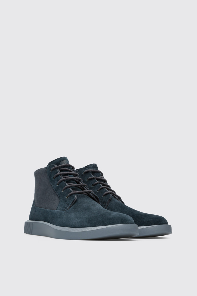 Front view of Bill Men’s dark gray lace-up boot