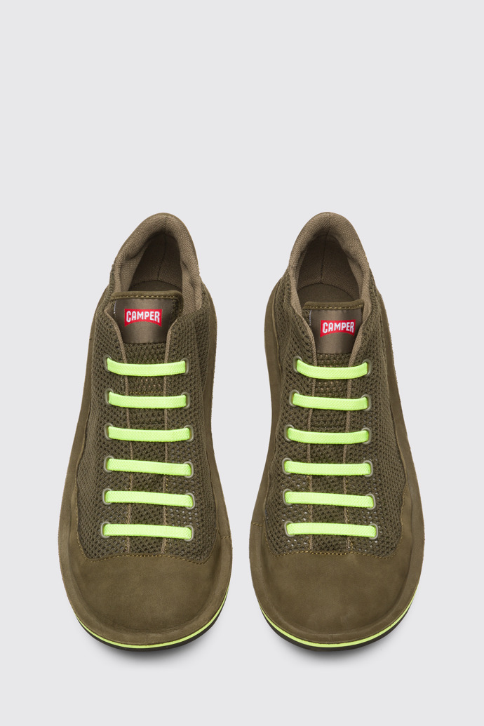 Beetle Sneaker de punt de color verd per a home