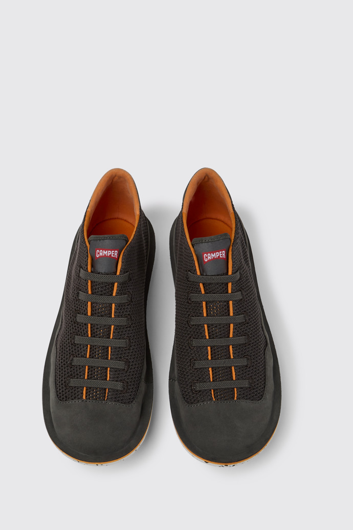 Overhead view of Beetle Grey sneakers for men