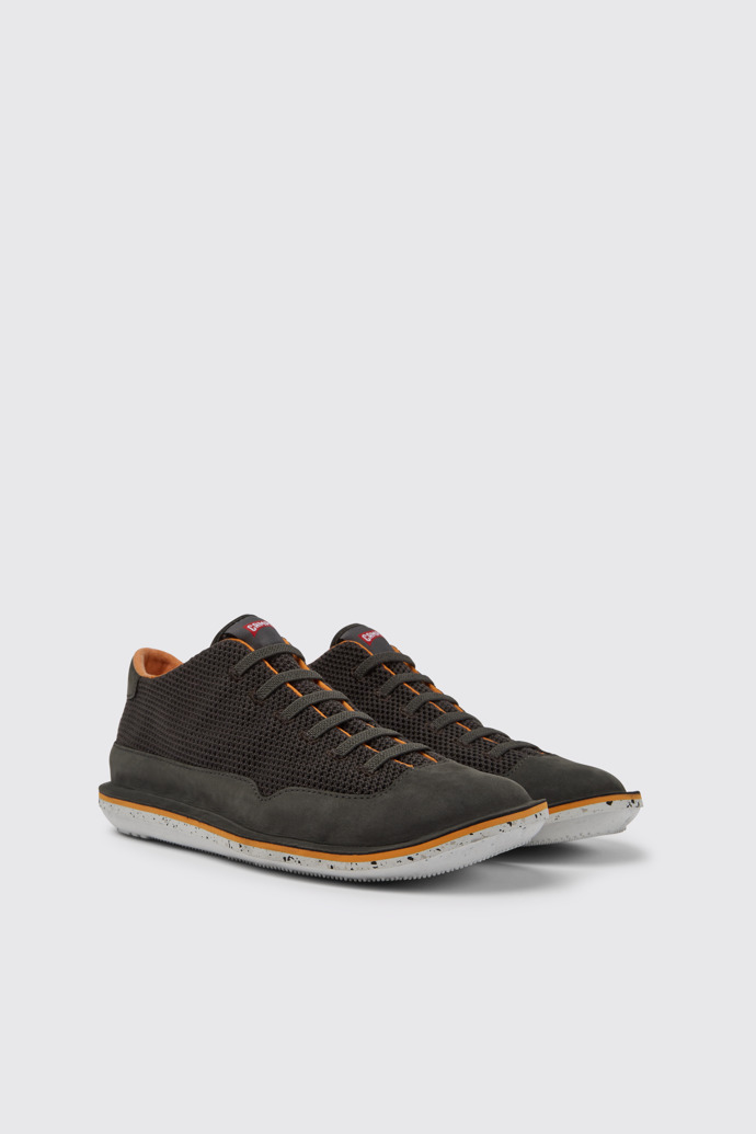 Front view of Beetle Grey sneakers for men