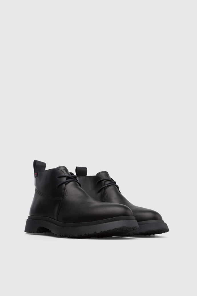 Front view of Walden Waterproof black ankle boot for men